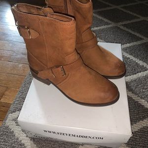 Tan Leather Booties